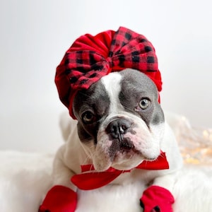 Christmas  hat red color for large dog  /Christmas costume