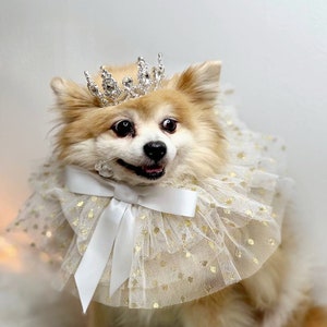 Set Listing  crown   with  collar tie for dog or cat /Princess set/