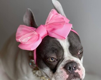 dog bow headband