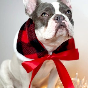 Cute red color  neck collar  /Christmas collar /Gift for dogs /