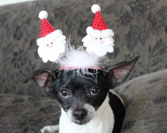 Christmas hat for dog or cat / Christmas costume /Red dog hat/ red hat for cat/