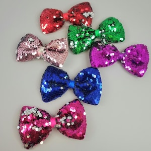 Papillon per cani con paillettes / Cravatta fatta a mano per animali domestici 3 x 5 pollici