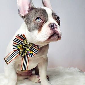 Franse bulldog // Hond Valentine&#39;s Bow // Dog Neck Tie || Pet Bow Tie || Hondenkleren