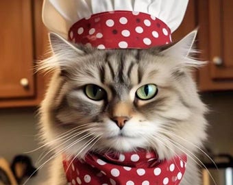 Chef Hat for Cat or Dog
