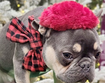 Beret  hat red color  for dog or cat  /Small animal  beret /Dog beret /