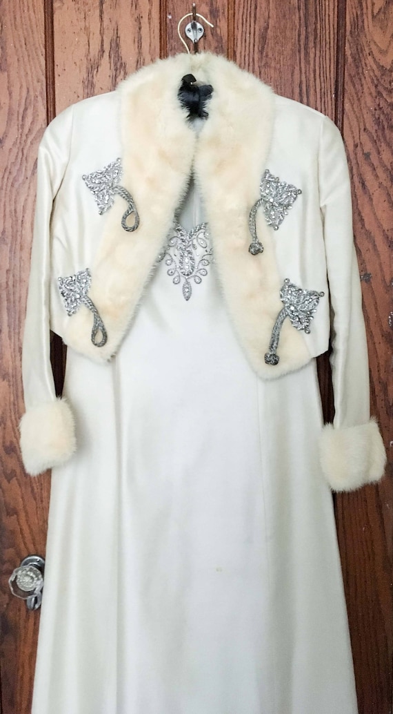 Amazing vintage winter princess gown or wedding dr