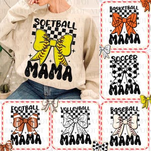 Sport Football Softball Soccer Baseball Mama Png Bundle, Sport Mom Design Png, Sport Day PngHappy Mother’s Day Png, Digital Download