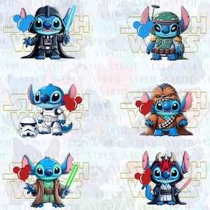 Vintage Cartoon Crew Png Bundle, Magic Galaxy Png, Cartoon Blue Monster Star Png, Kids Toddler Png, Magic Characters Coquette Bow Png