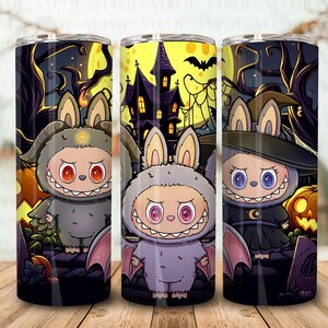 Funny Cartoon Character Tumbler Design Png, Monster Doll Halloween Tumbler Wrap, Halloween  Cartoon Character 20oz Skinny Tumbler PNG