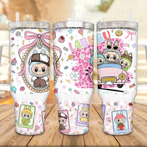 Cartoon Friends 40Oz Wrap Png, Cartoon Doll Tumbler 40Oz Png, Cute Doll Tumbler 40Oz Wrap Png, Doll Characters Png, Geschenk für Freunde