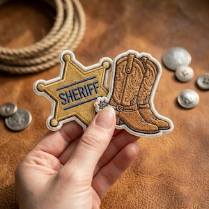 Broderade cowboywestern-märken, Texas Western-strykmärke, broderad westernapplikation för jacka, hatt, ryggsäck, cowboyhattmärke