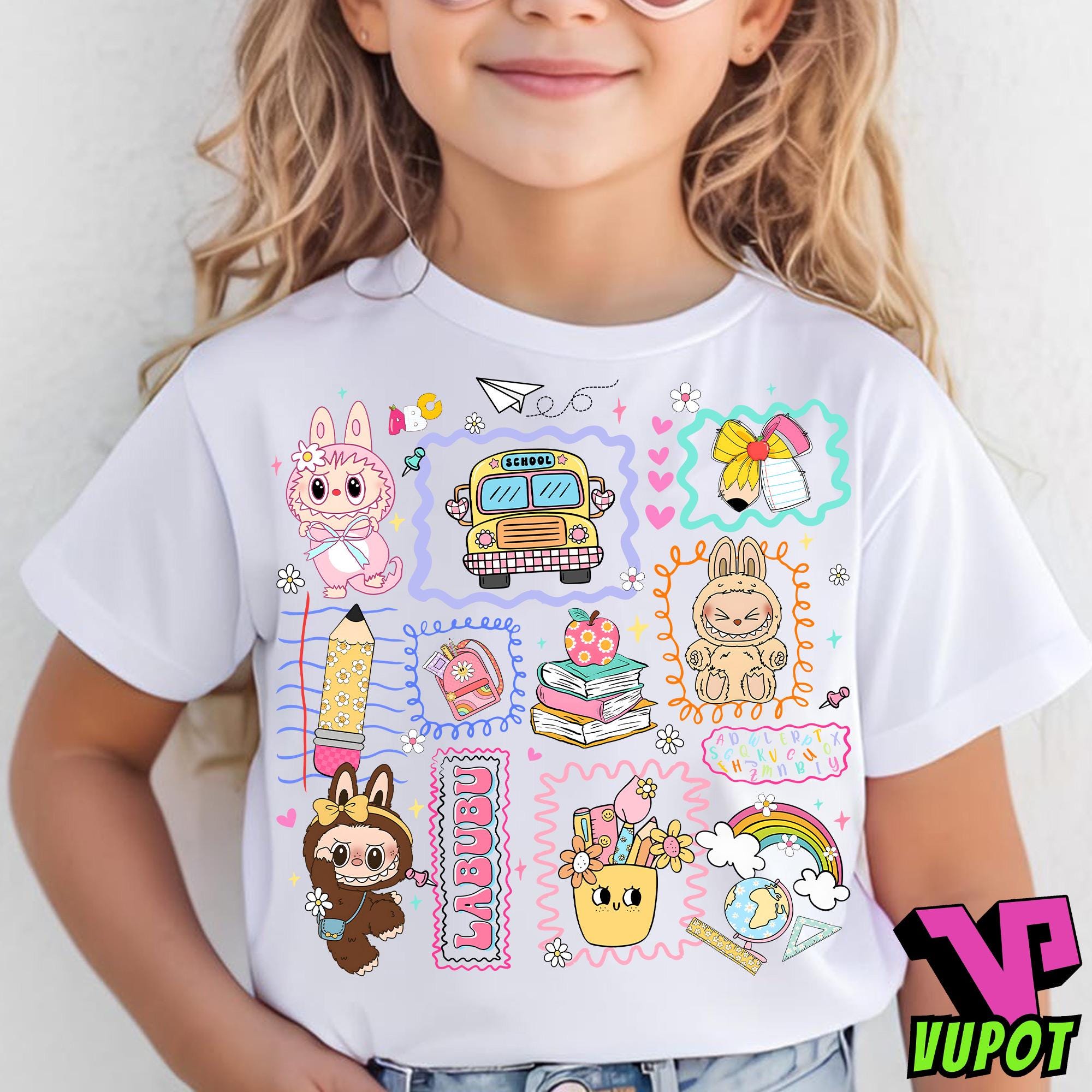 Back To School 1st/2nd/3rd Grade Png, Retro School Designs, Cartoon Doll Grade Png, Monster Doll Toy Teacher Png, Doll Cartoon png