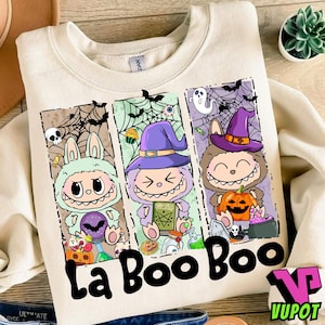 Cute Spooky Ghost Characters PNG, Coquette Doll Halloween Clipart, Monster Horror Doll for Girls, Halloween Kids Gift PNG, Digital File