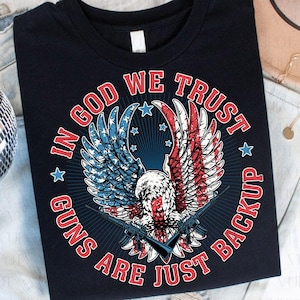 Patriotic Eagle Png, In God We Trust Png, Independence Day Png, American 4th Of July Png, Freedom Png, Eagle USA Flag Png, Memorial Day Png