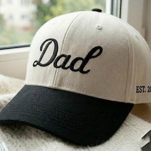 Embroidered Dad Trucker Hat, Gift For New Dad Mom, Fathers Day Cap, Fathers Day Gift, Daddy Est, Gift For Dad, Baseball Hat Gift for Dad