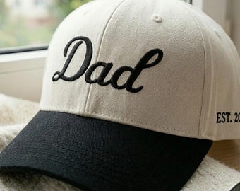 Embroidered Dad Trucker Hat, Gift For New Dad Mom, Fathers Day Cap, Fathers Day Gift, Daddy Est, Gift For Dad, Baseball Hat Gift for Dad