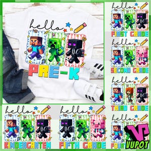 Gamer Hallo Schule Png-Bundle, Bruh Wir zurück Png, Cartoon Superhero Png, Ersttag Schule PNG, Zurück zu Schule PNG, Blumenstift Lehrer PNG