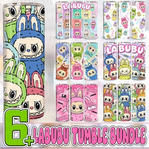 Funny Cartoon Character Wrap Design Bundle Png, Doll Cartoon Character Design, Perfect Gift for Kids Tumbler Png, Digital Download