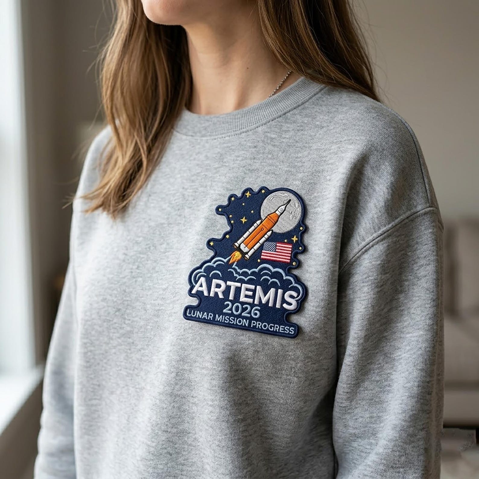 Artemis II 2026 Rocket Launch Patch Embroidered Badge, Moon Mission ...