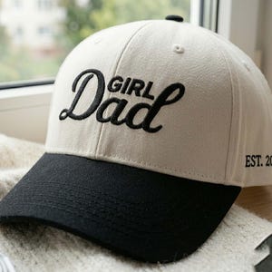 Gestickte Mädchen-Vater-Trucker-Hut, Geschenk für neue Vater-Mama, Vatertagsmütze, Vatertagsgeschenk, Baseball-Hut-Geschenk für Papa, Geburtstagsgeschenk für Papa