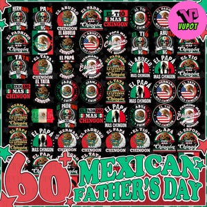 60+ Pacote Png Engraçado do Dia dos Pais Espanhóis, Eres Mi Heroe Png,El Papa/Padrino/Abuelo Mas Chingon Png Bundle, Gift For Dad, Dia Del Padre Png