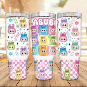 Cartton Doll Characters 40Oz Tumbler Png,  Funny Catoon Tumbler Png, Trending Cartoon 40oz Tumbler Wrap Png, Tumbler Sublimation Design
