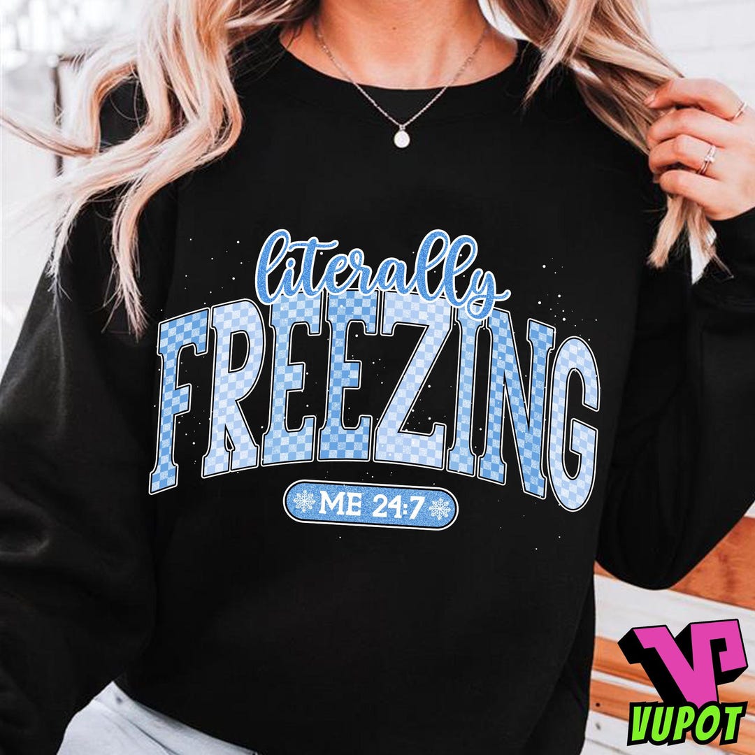 Retro Winter PNG, Literally Freezing Png, Cozy Frozen Season PNG, Hello ...