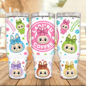 Cute Doll Characters Tumbler 40Oz Wrap Png, Funny Catoon Tumbler 40OZ Wrap Png,  Cartoon Tumbler 40 Oz Png, Trending Cartoon Tumbler Wrap