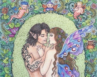 MAGICAL ROMANCE Limited Edition Art Print from an Original Fantasy Art Painting