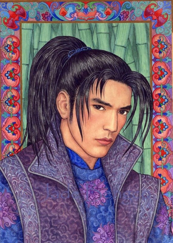 オリジナルアートJIN JIN Limited Edition Art Print From an Original Fantasy Art