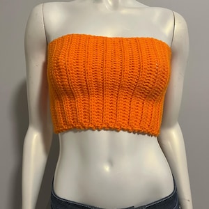 Crochet Cropped Tube Top