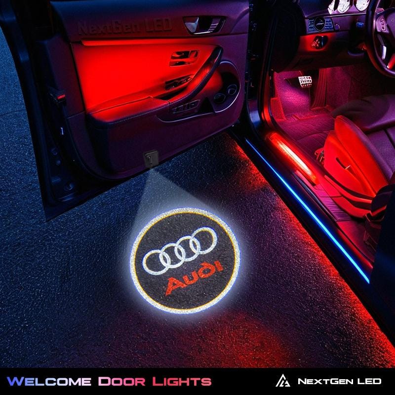 AUDI LED Welcome Door Light Projector | Set of 2 With Light