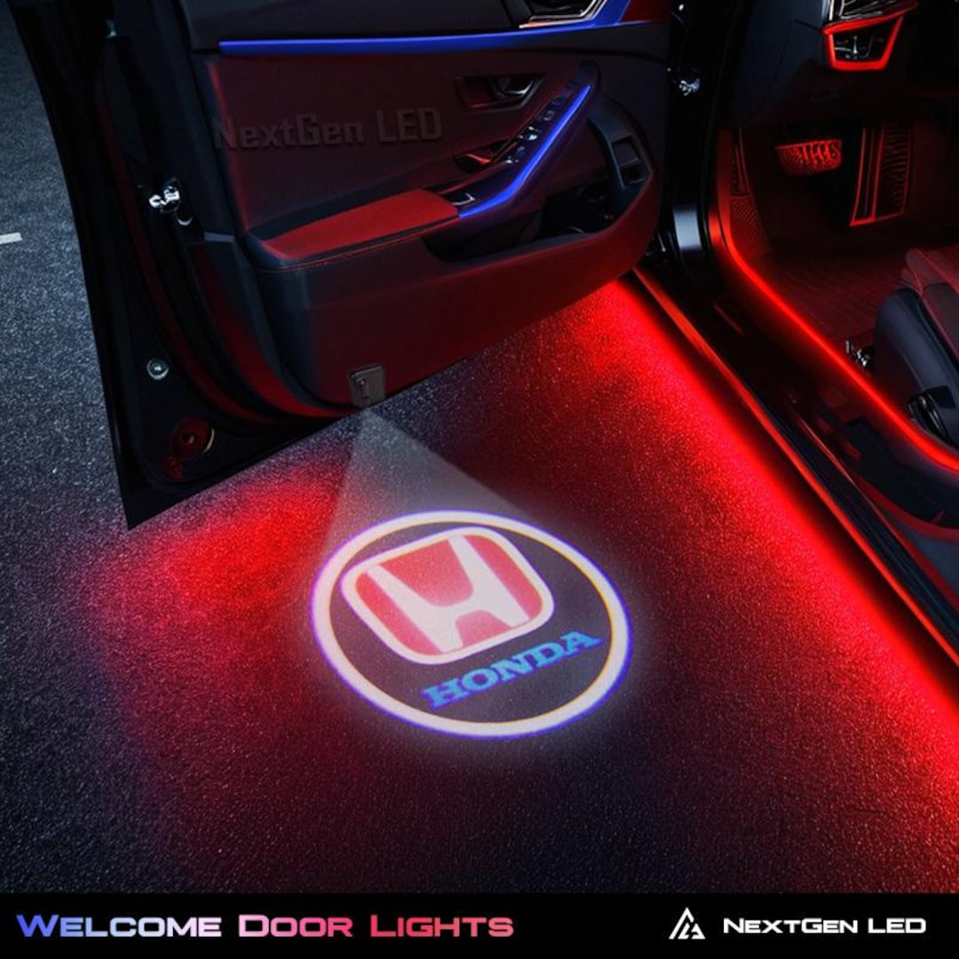 HONDA Led Welcome Door Light Projector Set of With Light Distance  Sensors Fits All HONDA Models Quality With 2-year Warranty