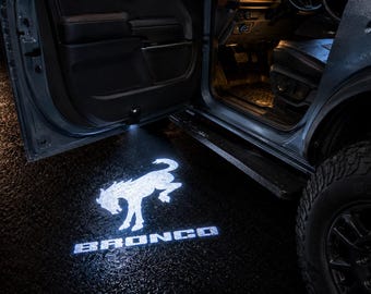 Bronco LED Welcome Door Light Projector | Set of 2 with Light & Distance Sensors | Fits All FORD Bronco | Quality with 2-Year Warranty