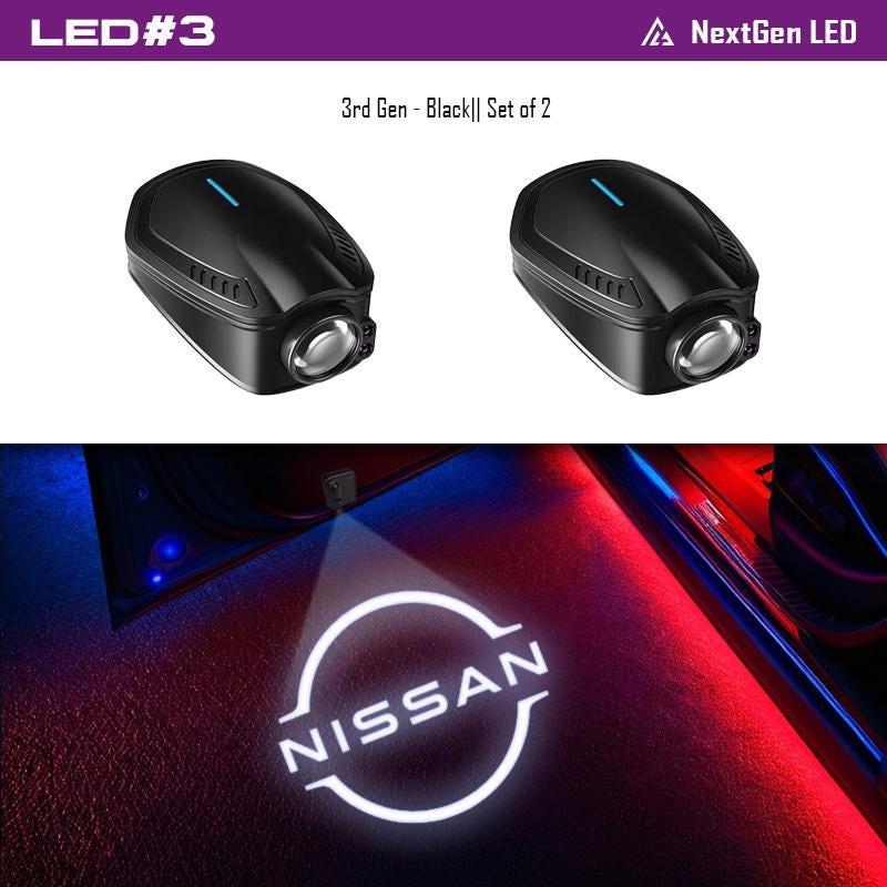 Nissan LED Welcome Door Light Projector | Set of 2 With Light
