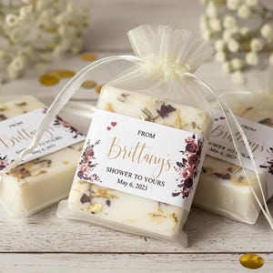 Bridal Shower Favors - Custom Personalized Soap Favors for Baby Showers, Baptism & Wedding Showers by UrbanChaos