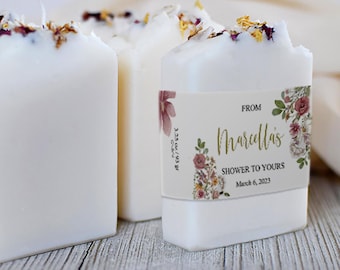 Handmade Soap Favors - Bridal Shower Gifts for Guests, Baby Shower Fabvors and Wedding Guest Gifts, Handmade by UrbanChaosUSA