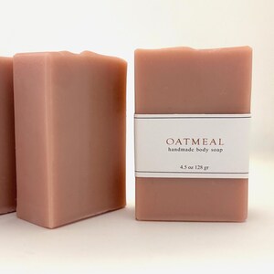Oatmeal Soap - Natural Soap, Unscented Soap, Acne & Sensitive Skin Handmade Soap
