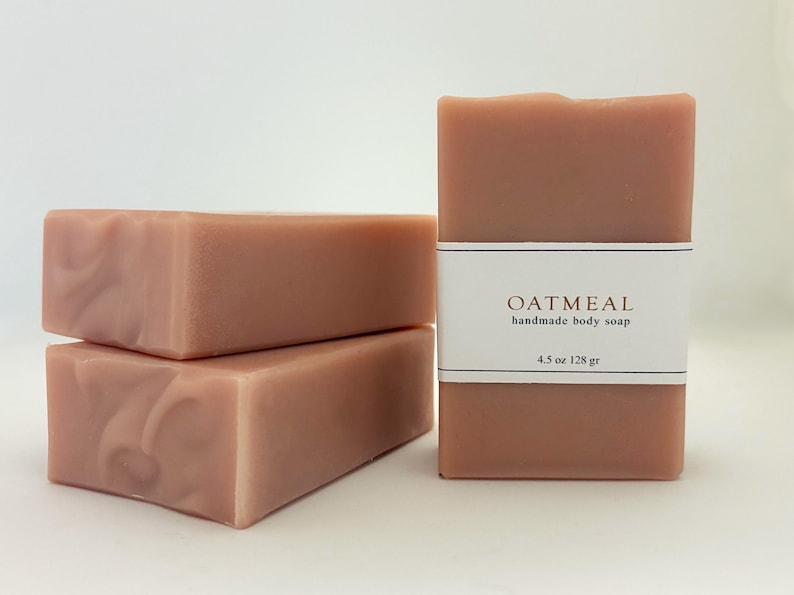 Oatmeal Soap - Natural Unscented Acne & Sensitive Skin Handmade Soap
