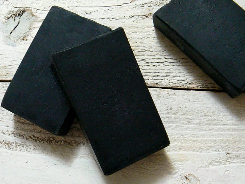 Charcoal Tea Tree Soap, Acne Soap, Activated Bamboo Charcoal Soap, Eczema Soap, All Natural Essential Oil Soap by Urban Chaos image 1