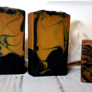 Wholesale Turmeric Soap w/ Activated Charcoal, Wholesale Tumeric Soap, Bulk Face & Body Soap, Private Label Soap by Urban Chaos image 4