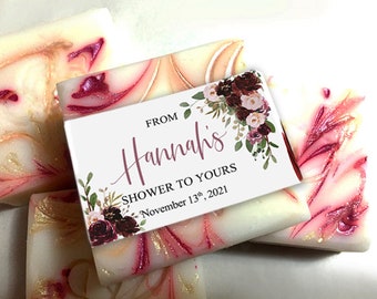 Bridal Shower Soap - From My Shower to Yours, Bridal Shower Favors, Baptism Favors, Baby Shower Soap, Fall Wedding Shower Favors