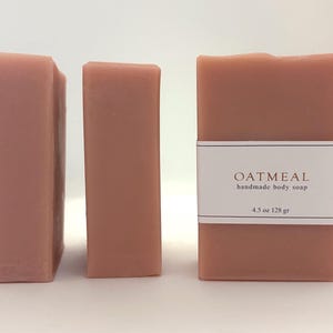 Oatmeal Soap, Unscented Soap for Acne & Sensitive Skin