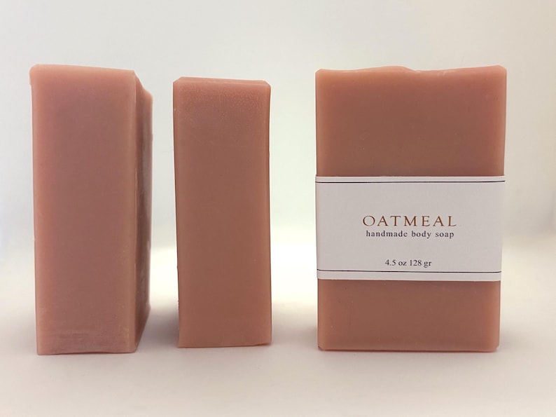 Oatmeal Soap, Unscented Soap for Acne & Sensitive Skin