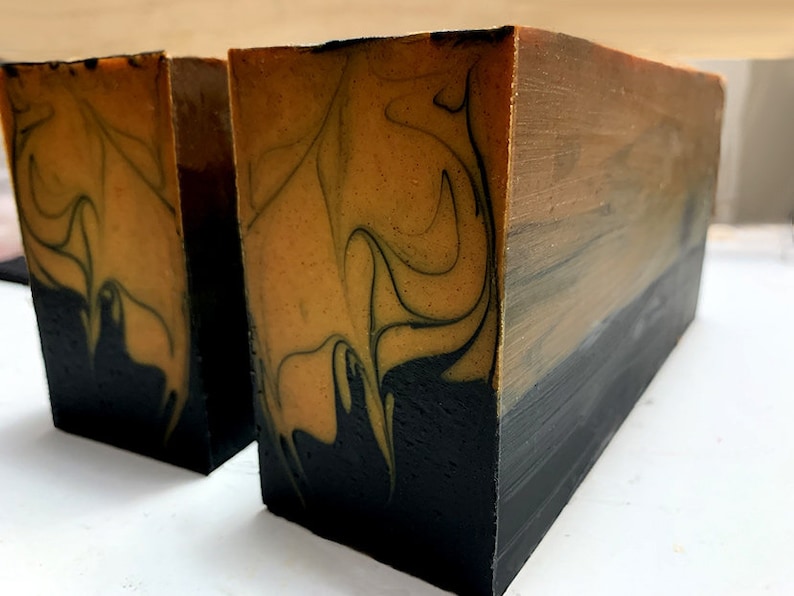 Wholesale Turmeric Soap w/ Activated Charcoal, Wholesale Tumeric Soap, Bulk Face & Body Soap, Private Label Soap by Urban Chaos image 1