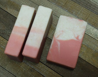 Oatmeal Soap - All Natural Unscented Pink Clay Soap, Acne Oily Skin & Sensitive Skin Handmade Soap - by Urban Chaos