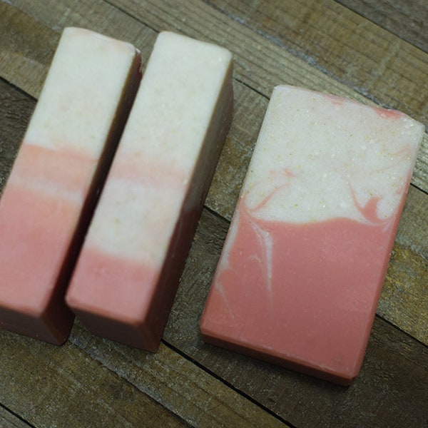 Oatmeal Soap - All Natural Unscented Pink Clay Soap, Acne Oily Skin & Sensitive Skin Handmade Soap - by Urban Chaos