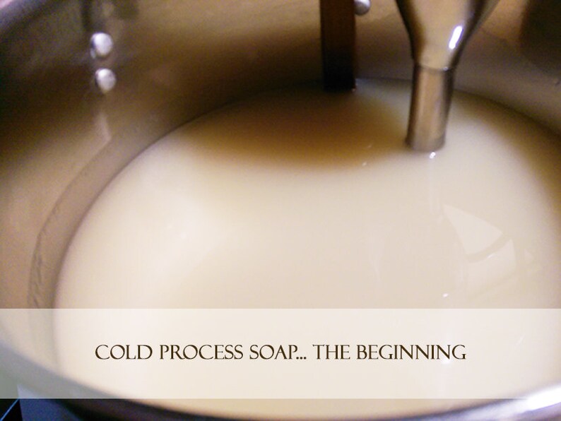 making handmade soap