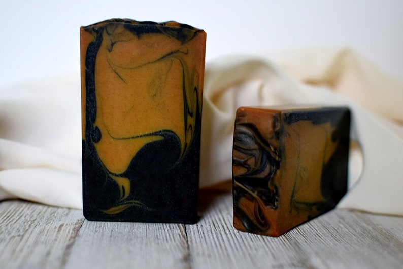 Wholesale Turmeric Soap w/ Activated Charcoal, Wholesale Tumeric Soap, Bulk Face & Body Soap, Private Label Soap by Urban Chaos image 2