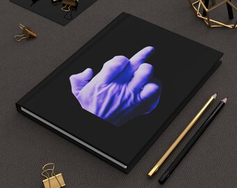 Matte Hardcover Journal, Bold Endearing Cover, Writing Notebook, Diary, Sketchbook, Gift for Writers